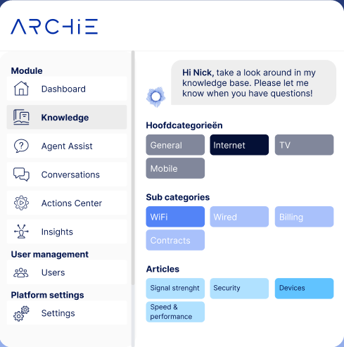 Archie Knowledge: A smart knowledge base for better customer support